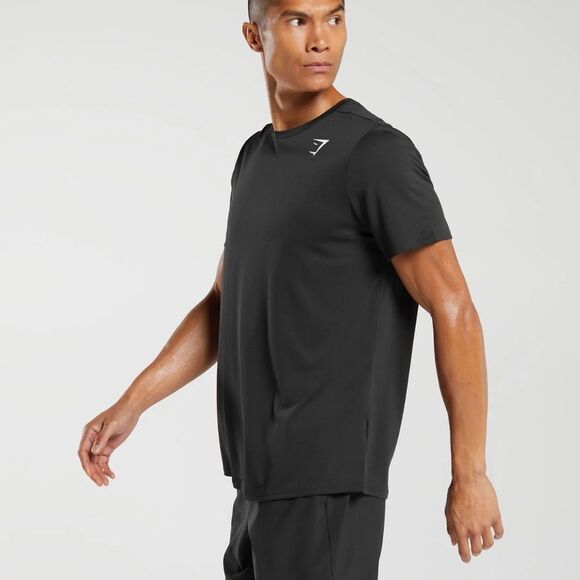 GYMSHARK ARRIVAL T-SHIRT REGULAR FIT BLACK LARGE‎ NWT IN PACKAGING - Picture 3 of 6
